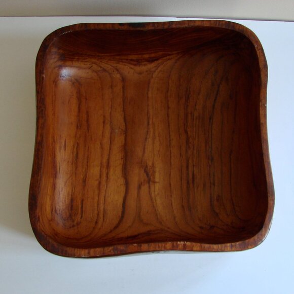 Vintage Wood Bowl Salad Fruit Wooden Wood Forms One Piece Home Decor - Picture 3 of 9